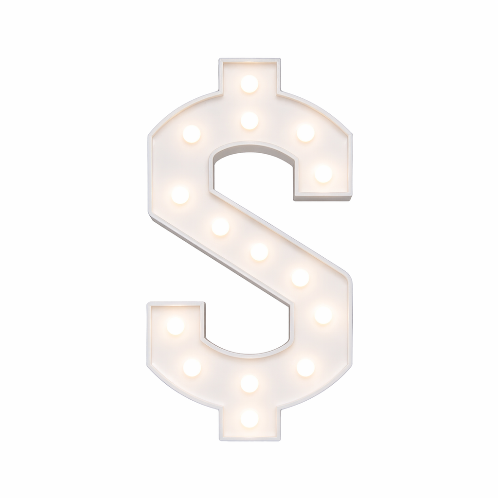 Dollar Sign Marquee 5 FT