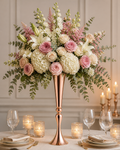 Gold Metal Trumpet Vase