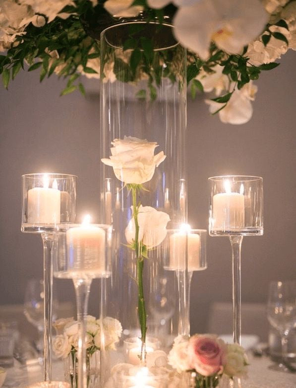 Tea Light Long Stem Candle Holder Set