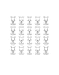 2" Clear Glass Tapered Candle Holder