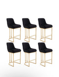 Black Velvet Bar Stool
