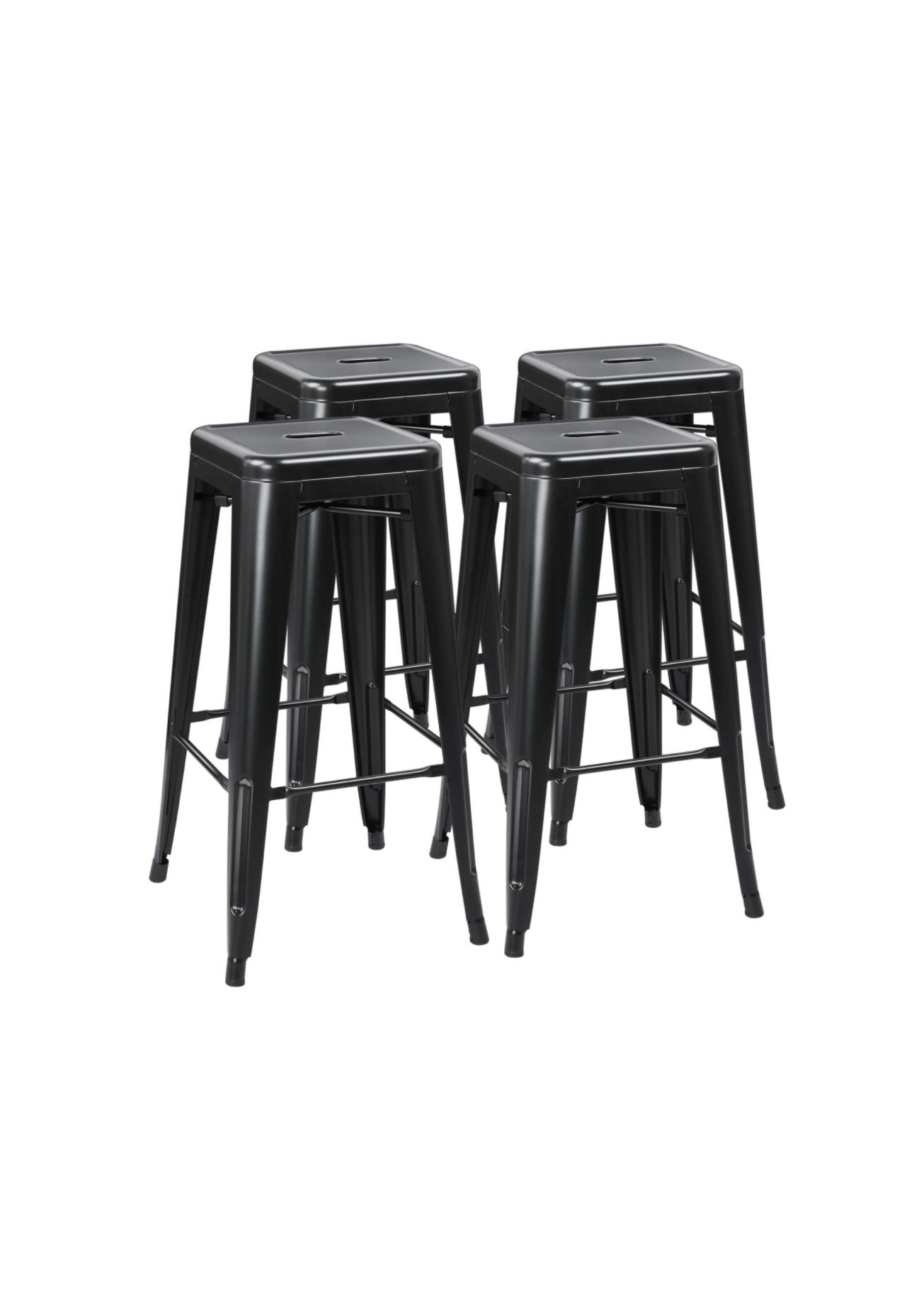 Black Metal Bar Stools