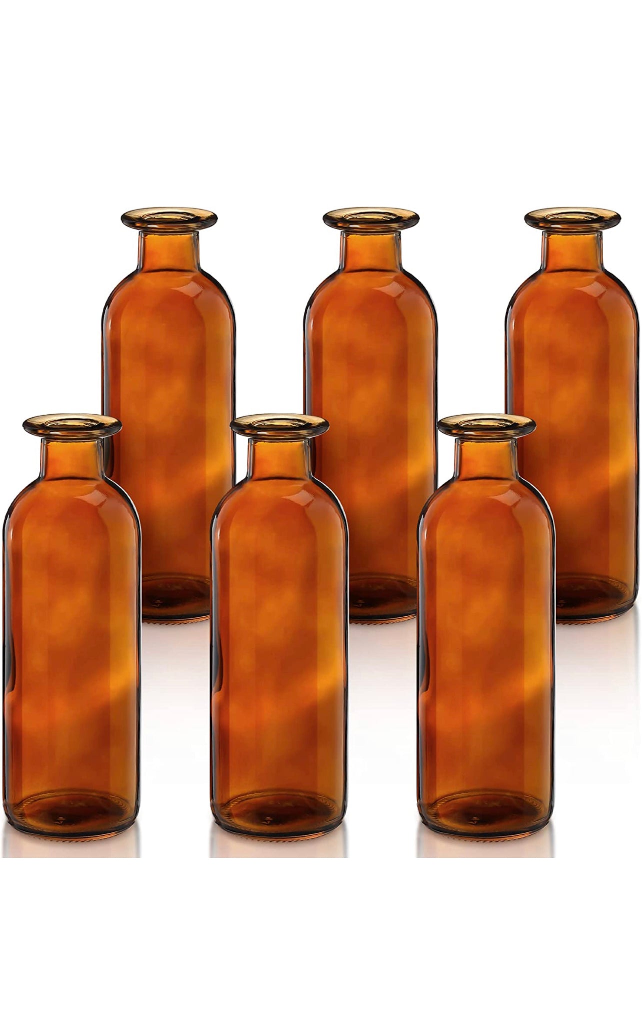 Amber Bud Vases