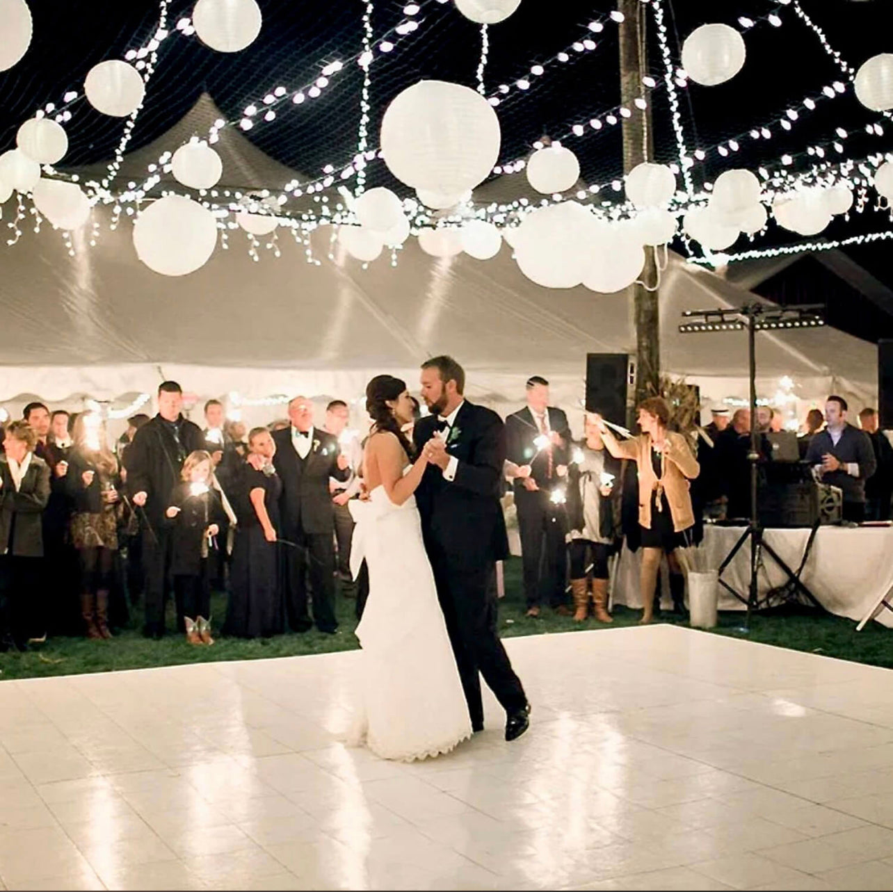 Slate White Snaplock Dance Floor 9'x15'