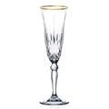 Crystal Gold Rim Champagne Flute
