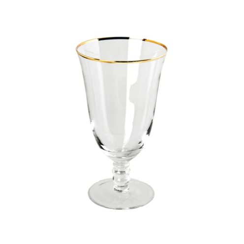 Gold Rim Goblet