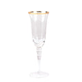 Gold Rim Champagne Flute