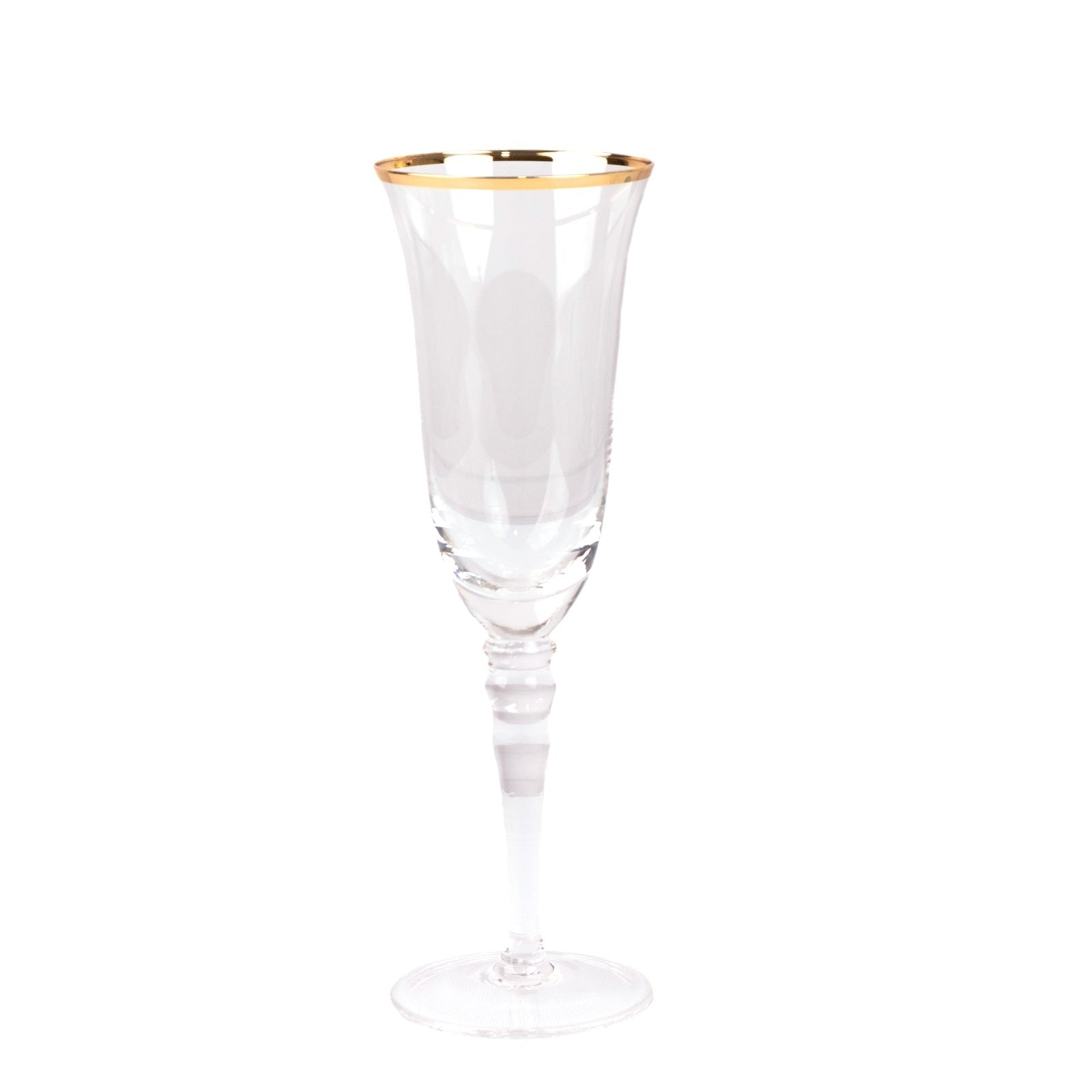 Gold Rim Champagne Flute