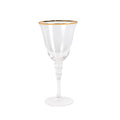 Gold Rim Wine Glass