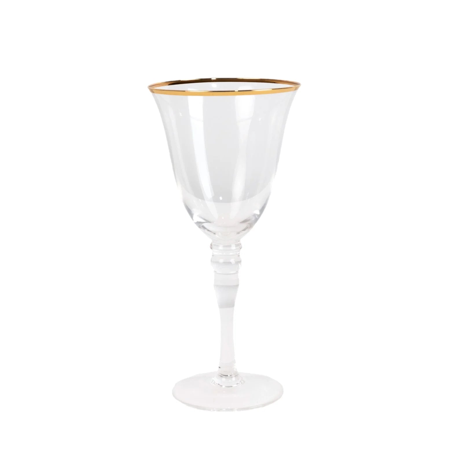 Gold Rim Wine Glass