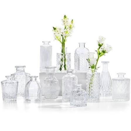 Clear Vintage Bud Vases