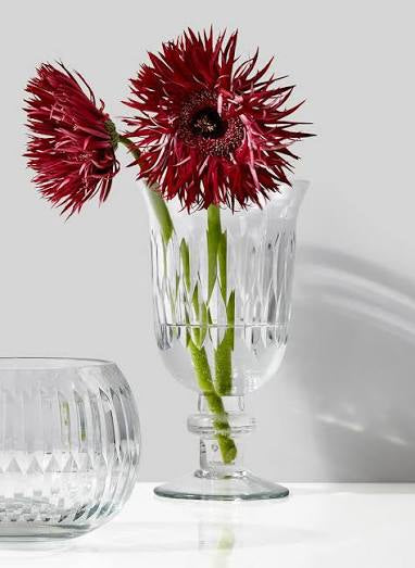Glass Pedestal Vase