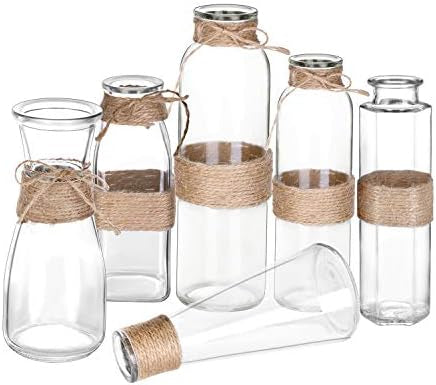 Bud Vases With Twine