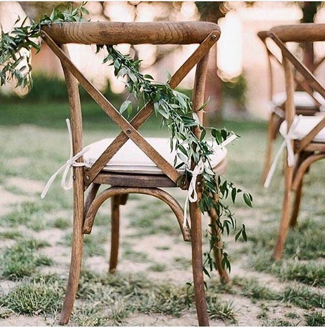 Wood Cross Back Chair