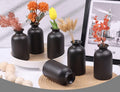 Black Ceramic Bud Vases