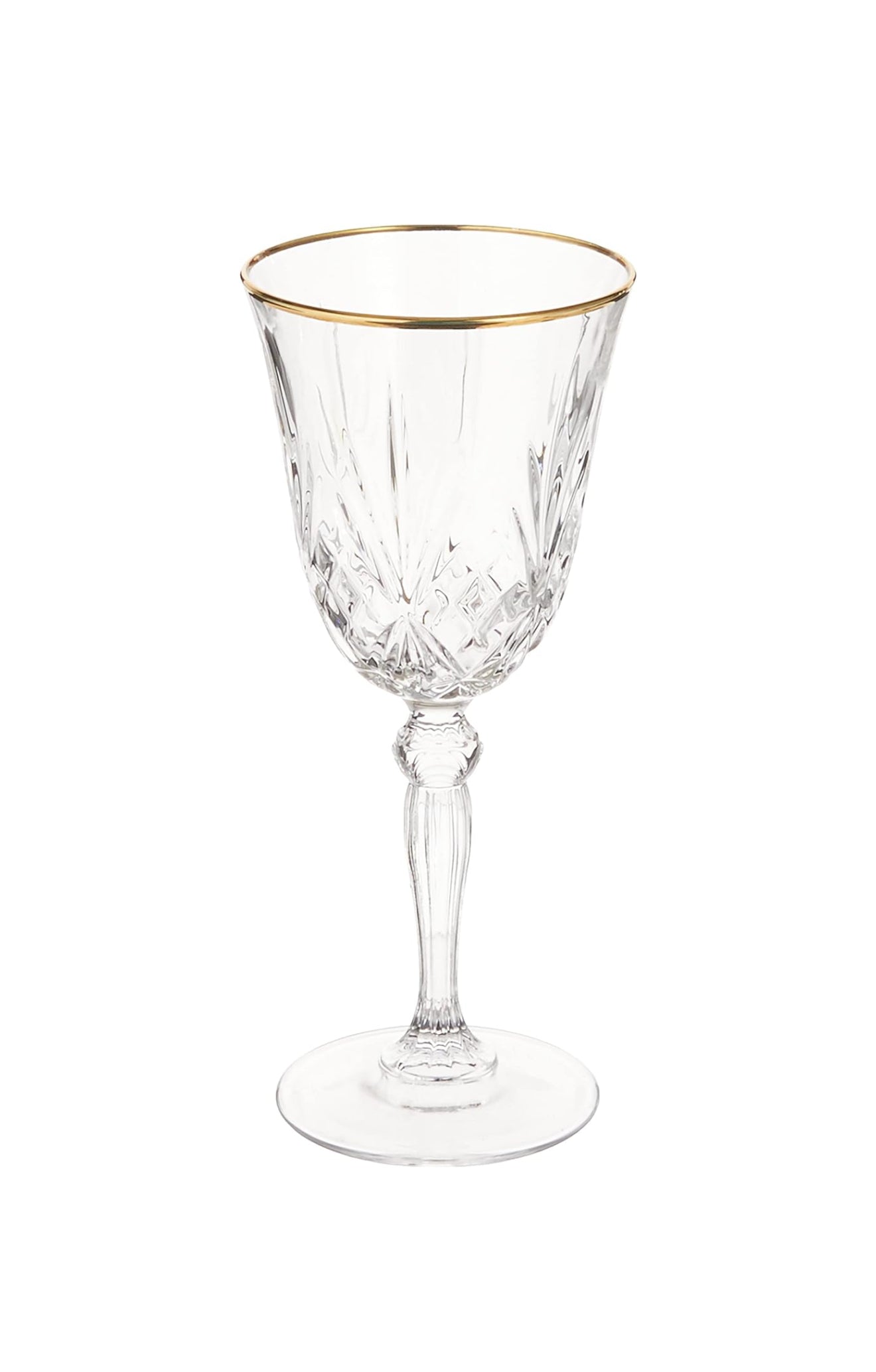 Crystal Gold Rim Wine Glass