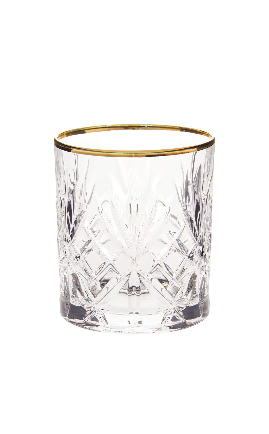 Gold Rom Crystal Rocks Glass