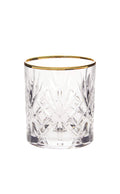 Gold Rom Crystal Rocks Glass