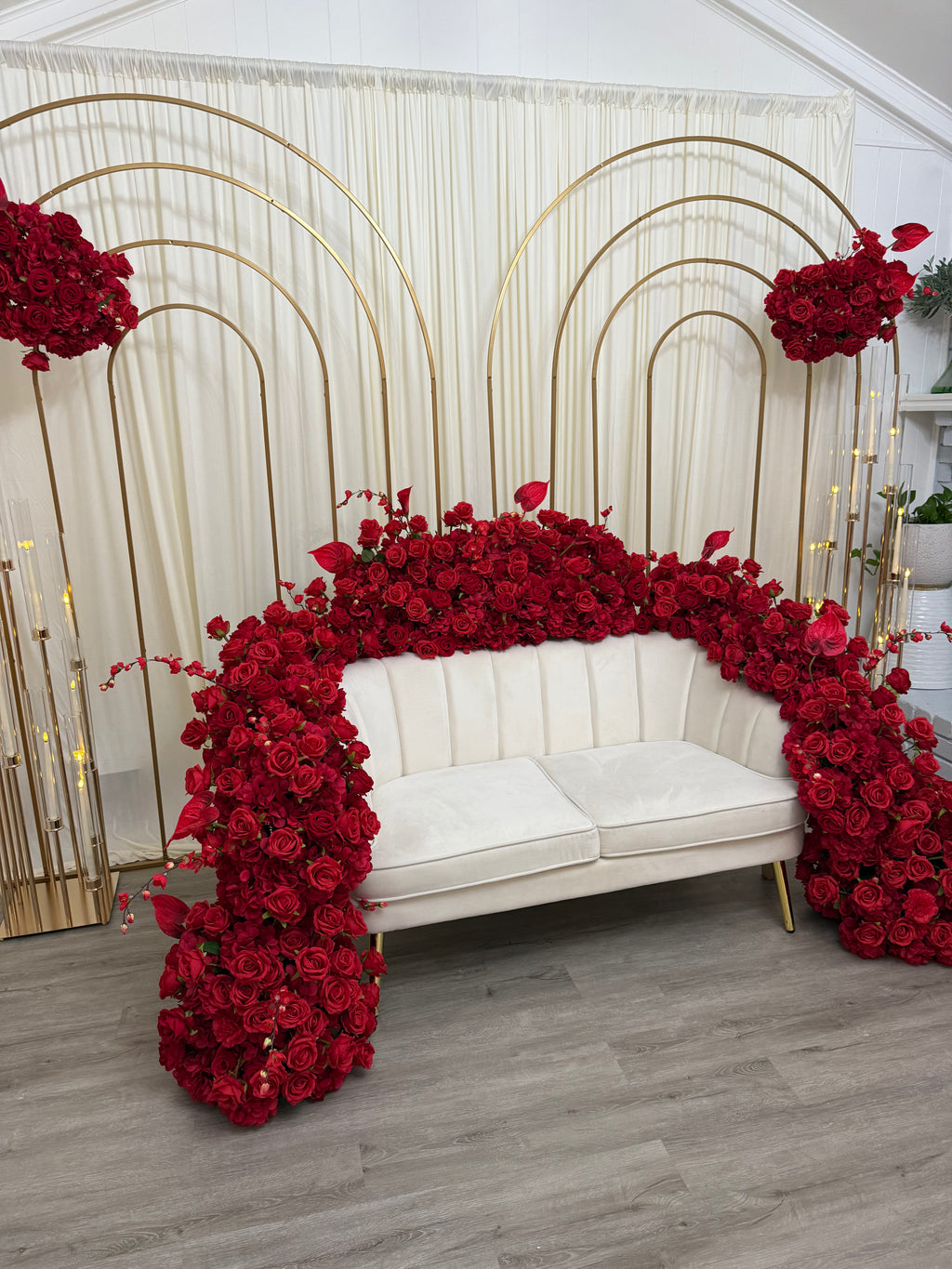 Gold Metal Rainbow Arch
