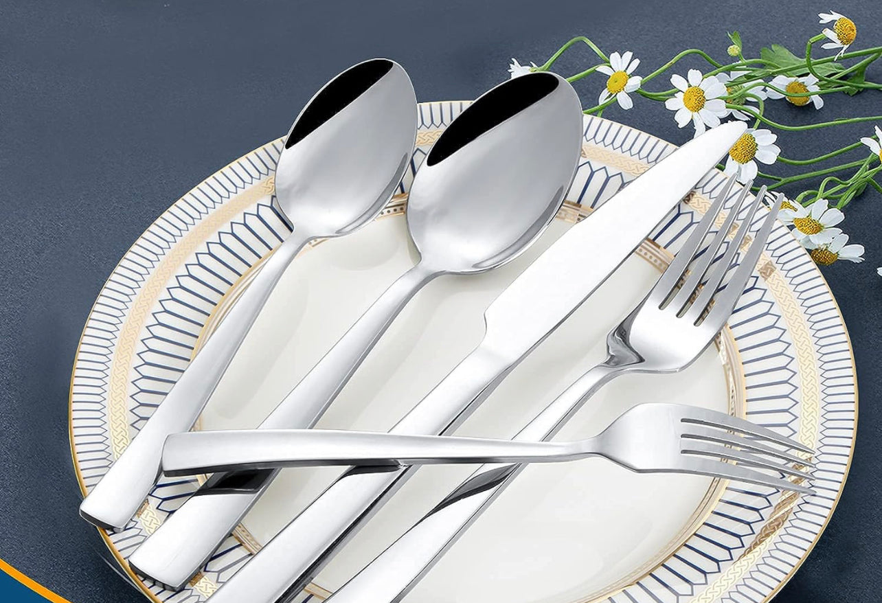Silver Stainless Steel Flatware