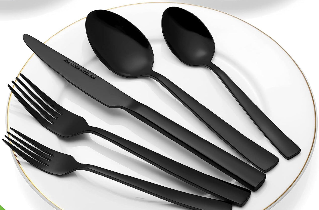 Black Stainless Steel Flatware