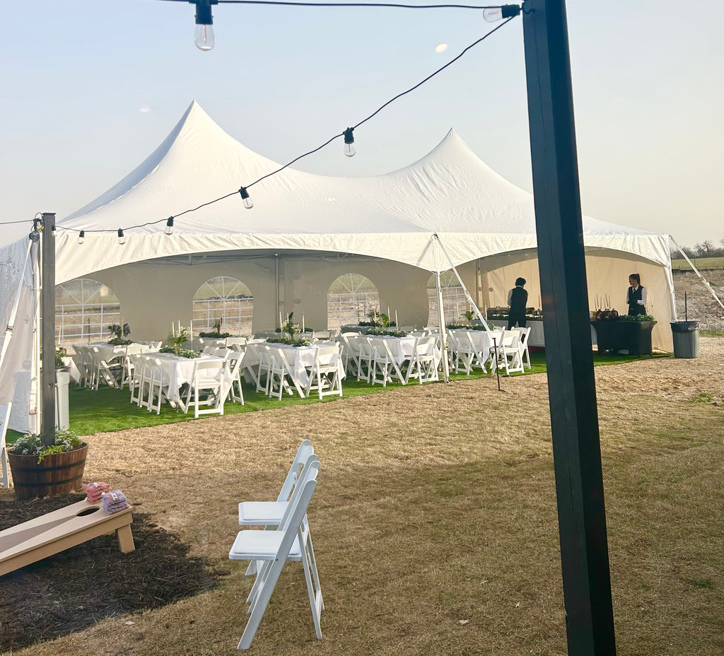 White High Peak Tent 20'x40'