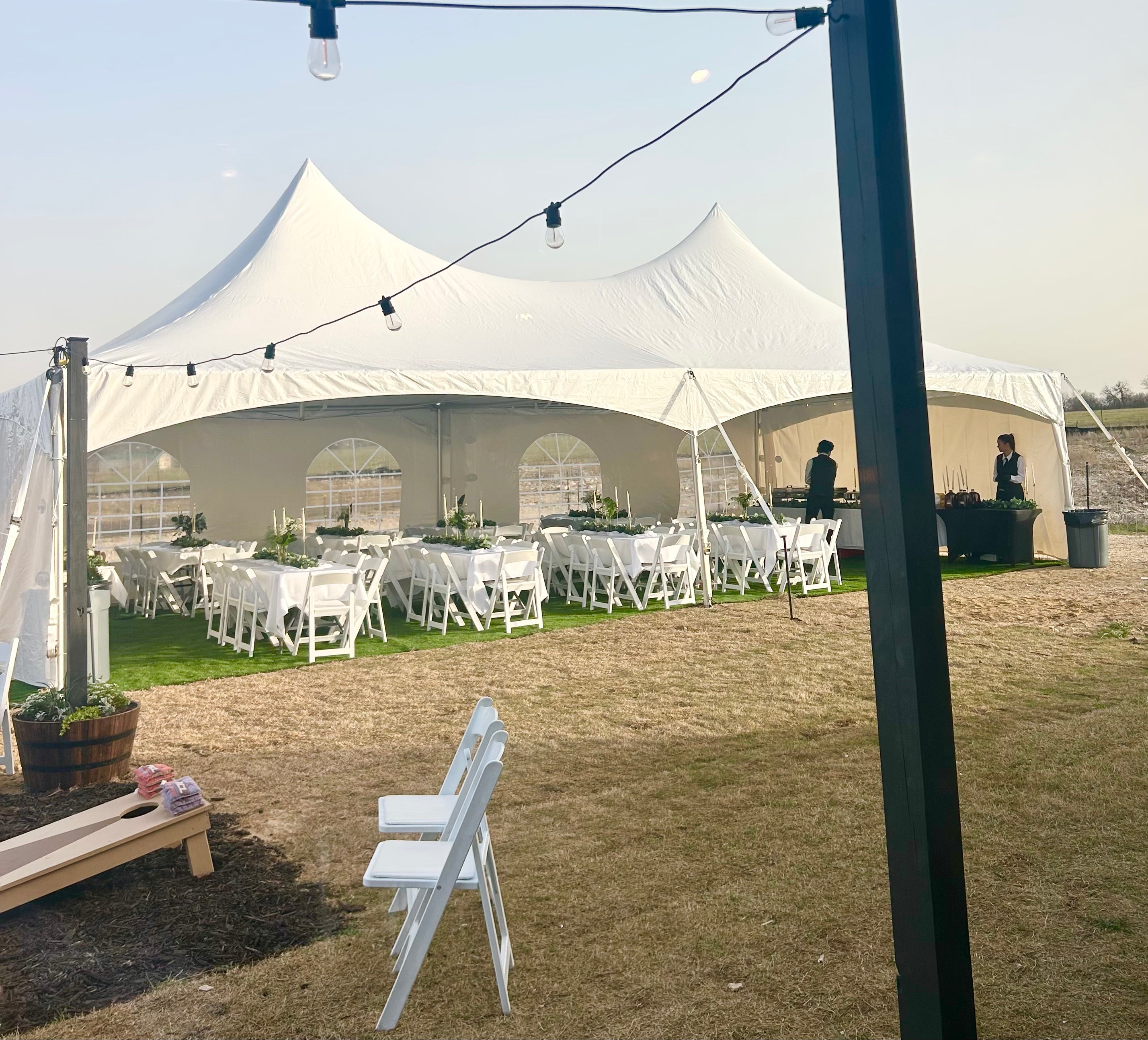 White High Peak Tent 20'x40'