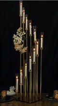 12 Arm Gold Cluster Candle Holder