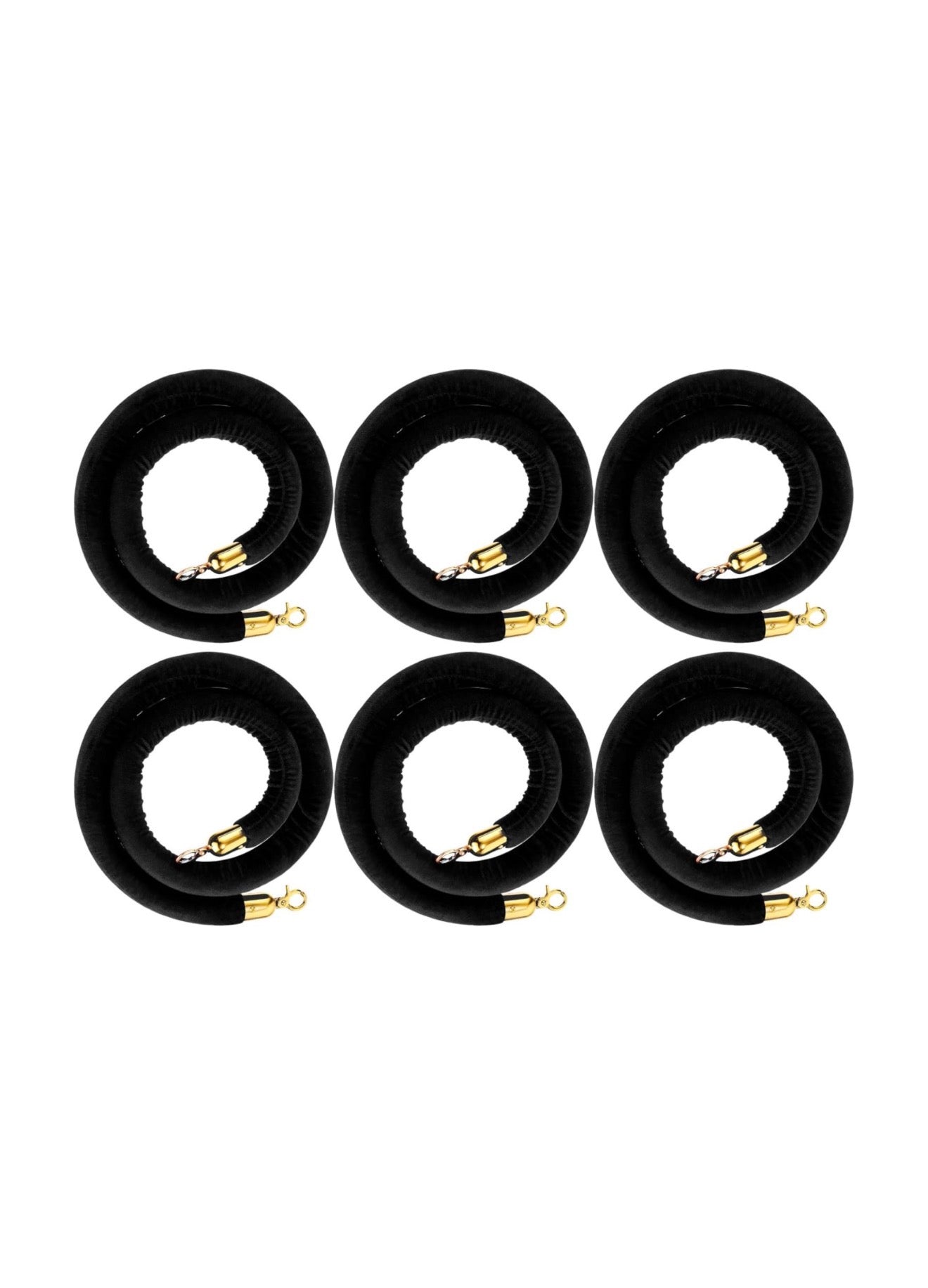Black Stanchions set of 6