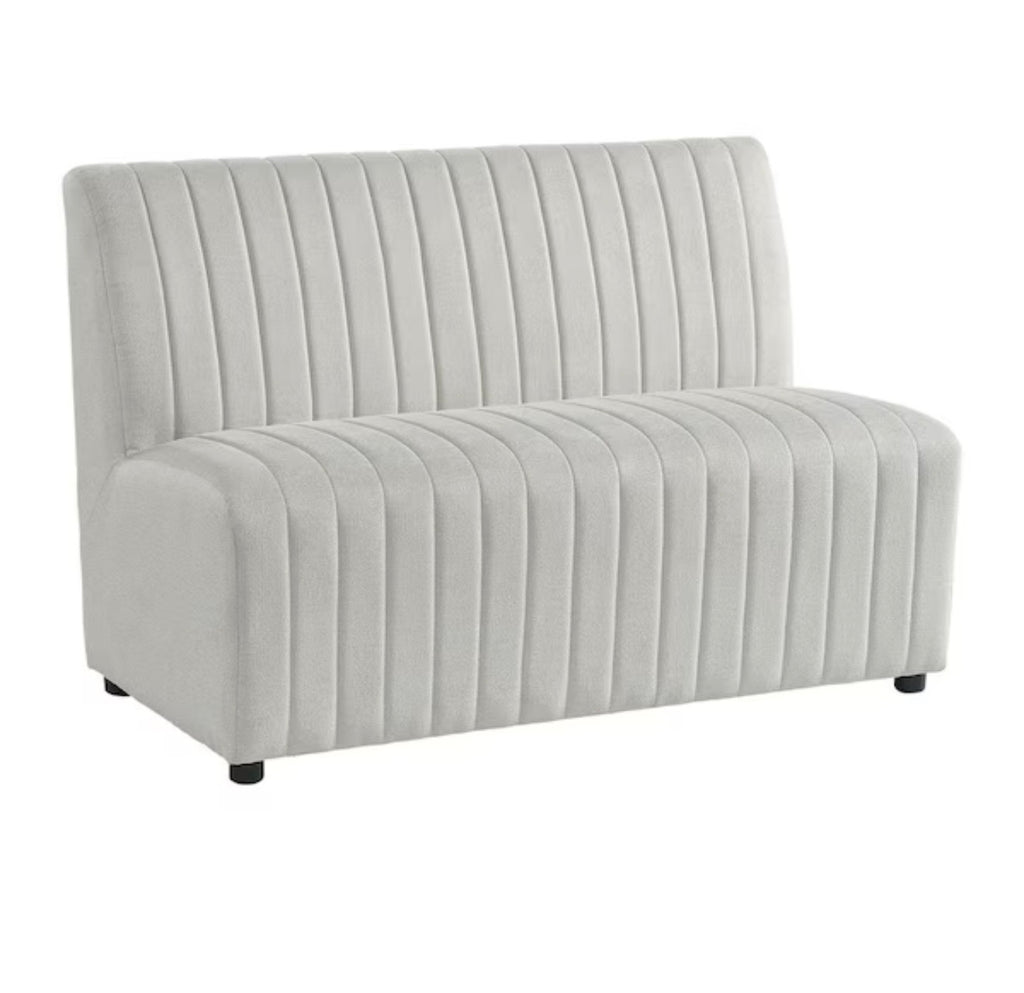 Beige Linen Banquette