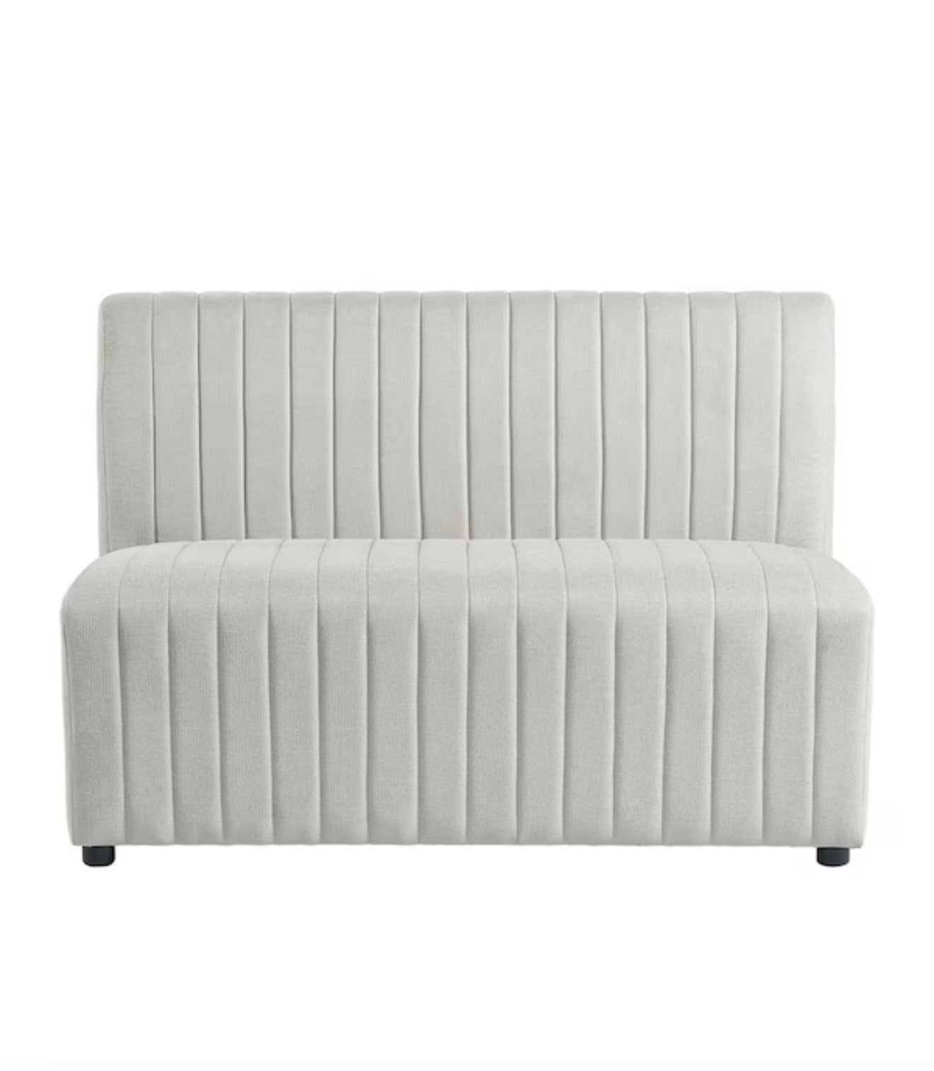 Beige Linen Banquette