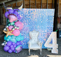 Rainbow Shimmer Wall Backdrop