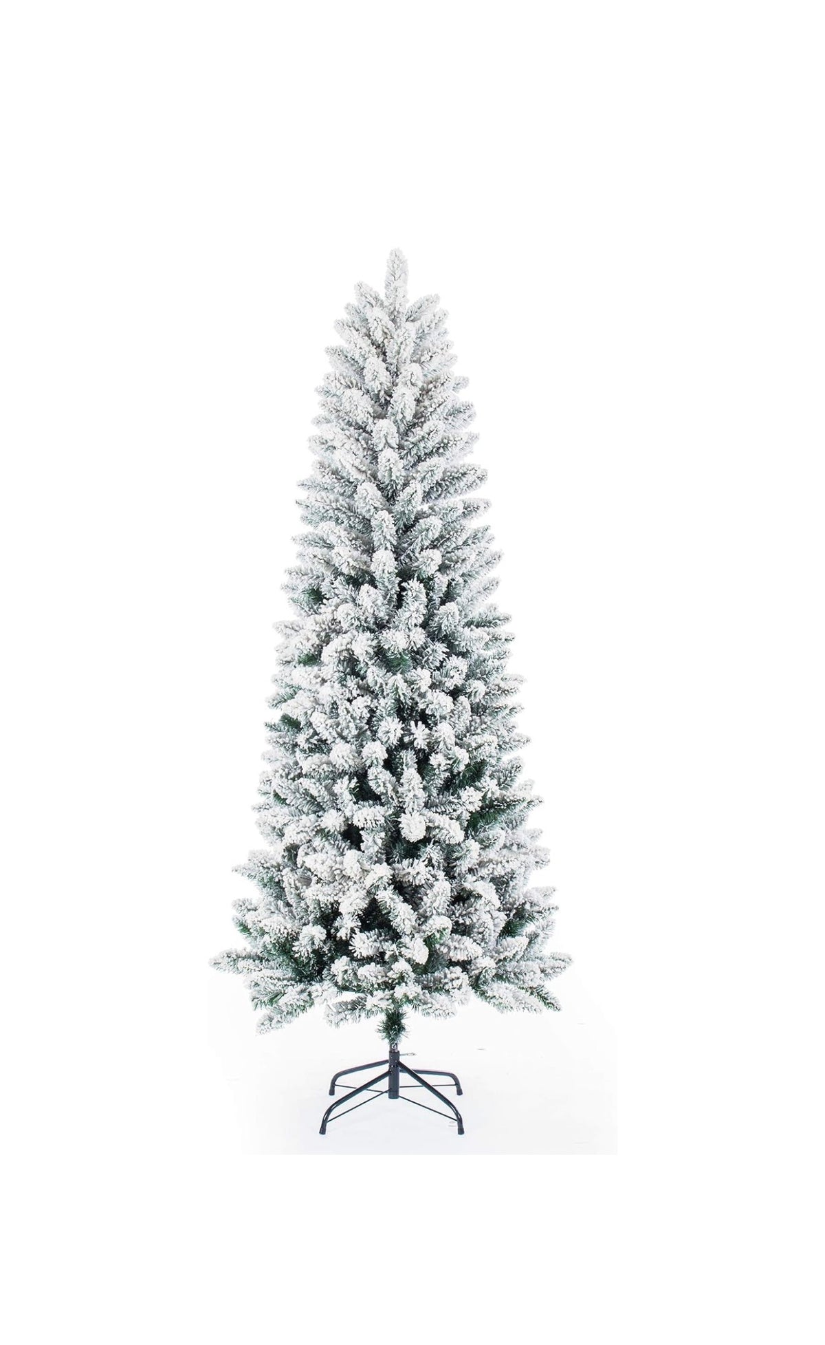 Flocked Pencil Christmas Tree 5 Ft