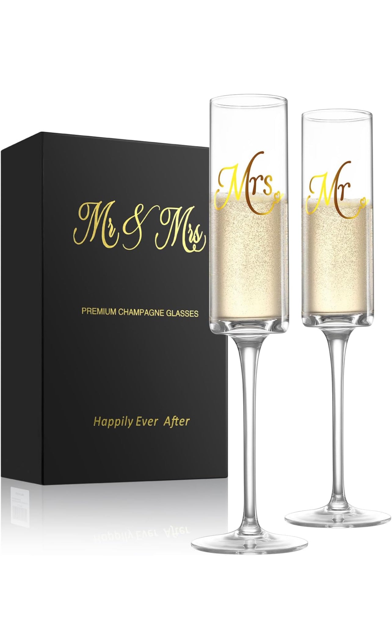 Mr & Mrs Champagne Flute