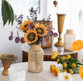 Rattan Glass Vase