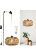 Boho Wicker Woven Light