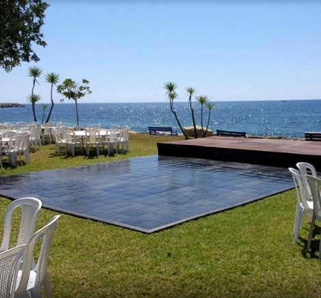 Slate Black Snaplock Dance Floor 9'x9'