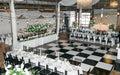 Black and White Checkered Dance Floor 12'x12'