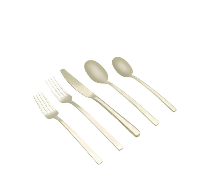 Champagne Colored Stainless Steel Flatware