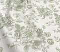 Dusty Sage Green Floral Tablecloth