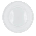 Glass Charger Plate With White Rim