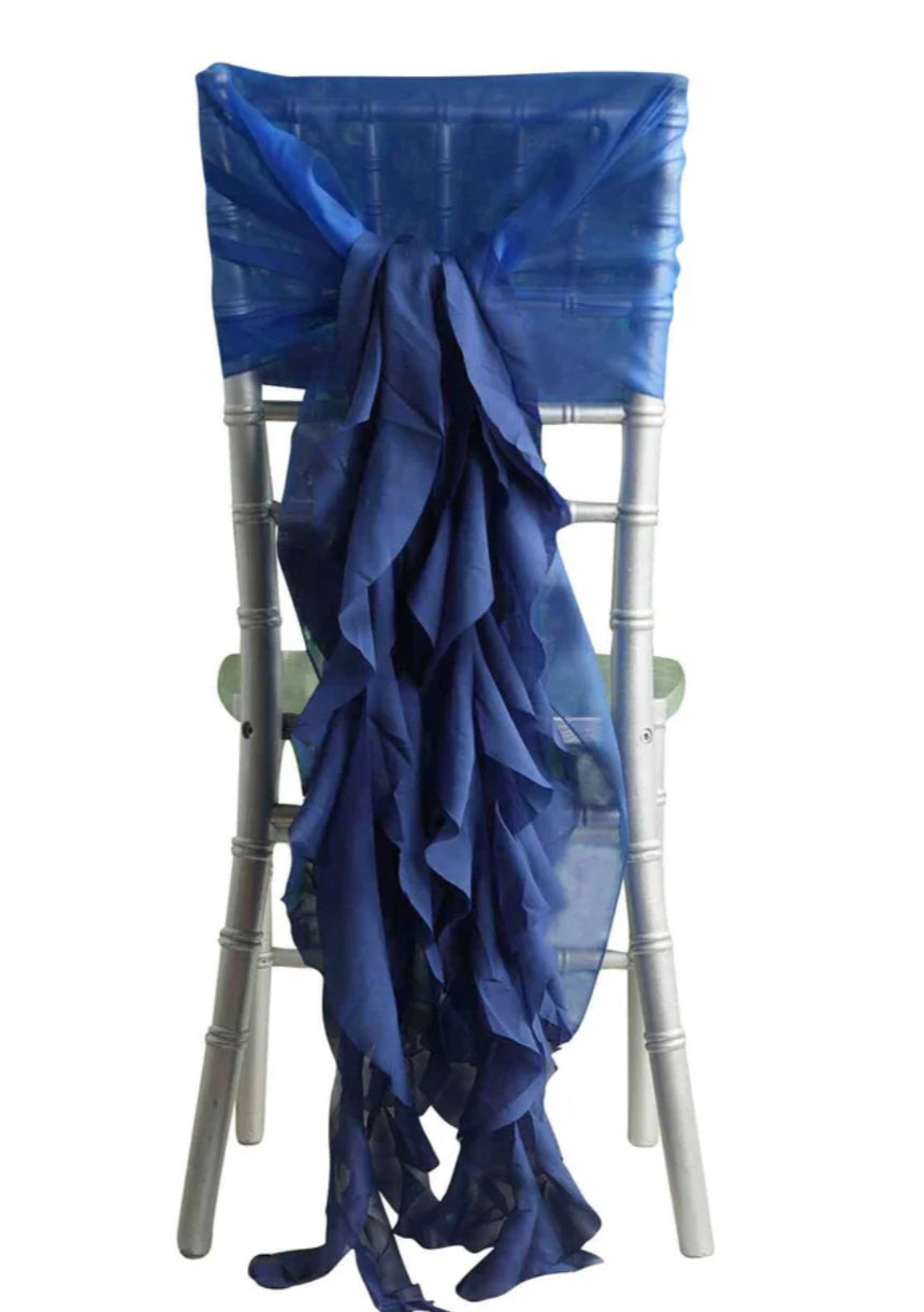 Chiffon Chair Sashes with Tail