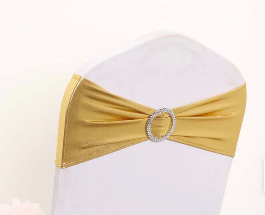 Metallic Spandex Chair Sashes
