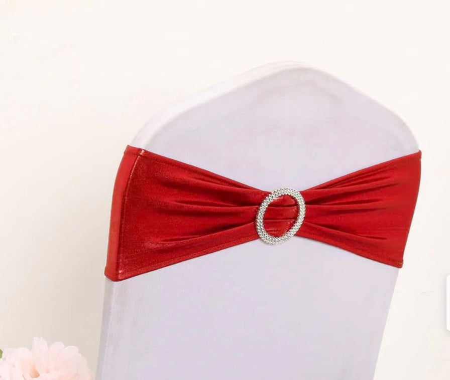 Metallic Spandex Chair Sashes