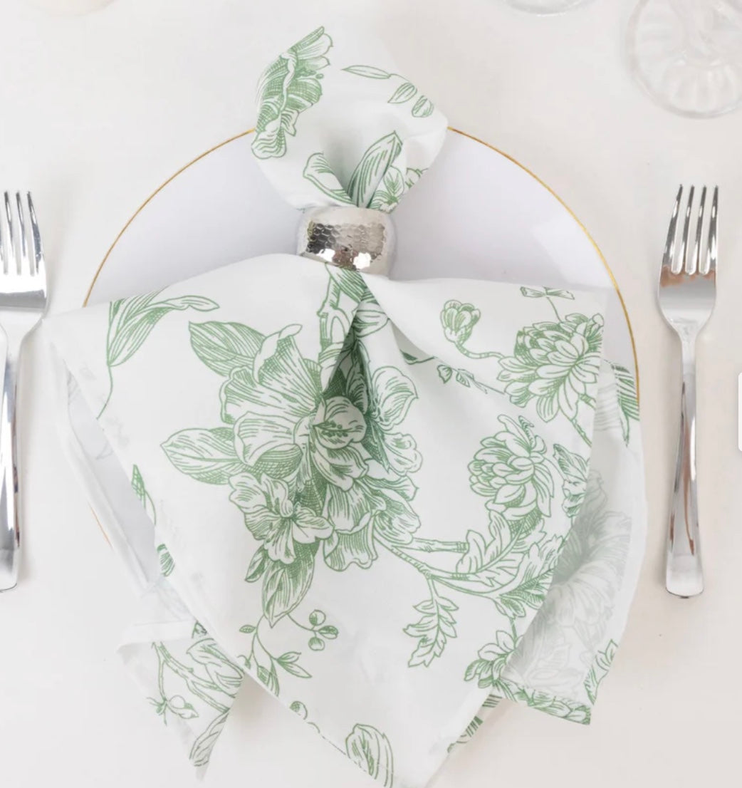Floral Print Napkins