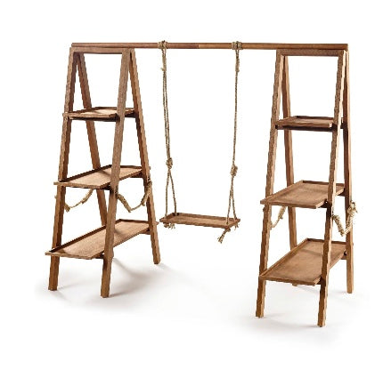 Double 3 Tier Dessert Display Stand with Swing