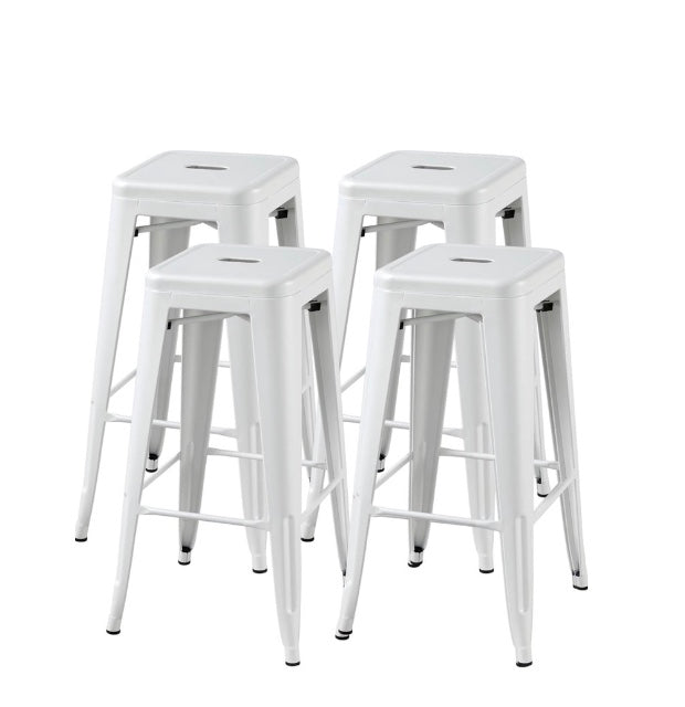 White Metal Bar Stools