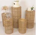 Natural Woven Rattan Wicker Stands