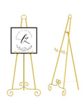 Gold Metal Floor Easel