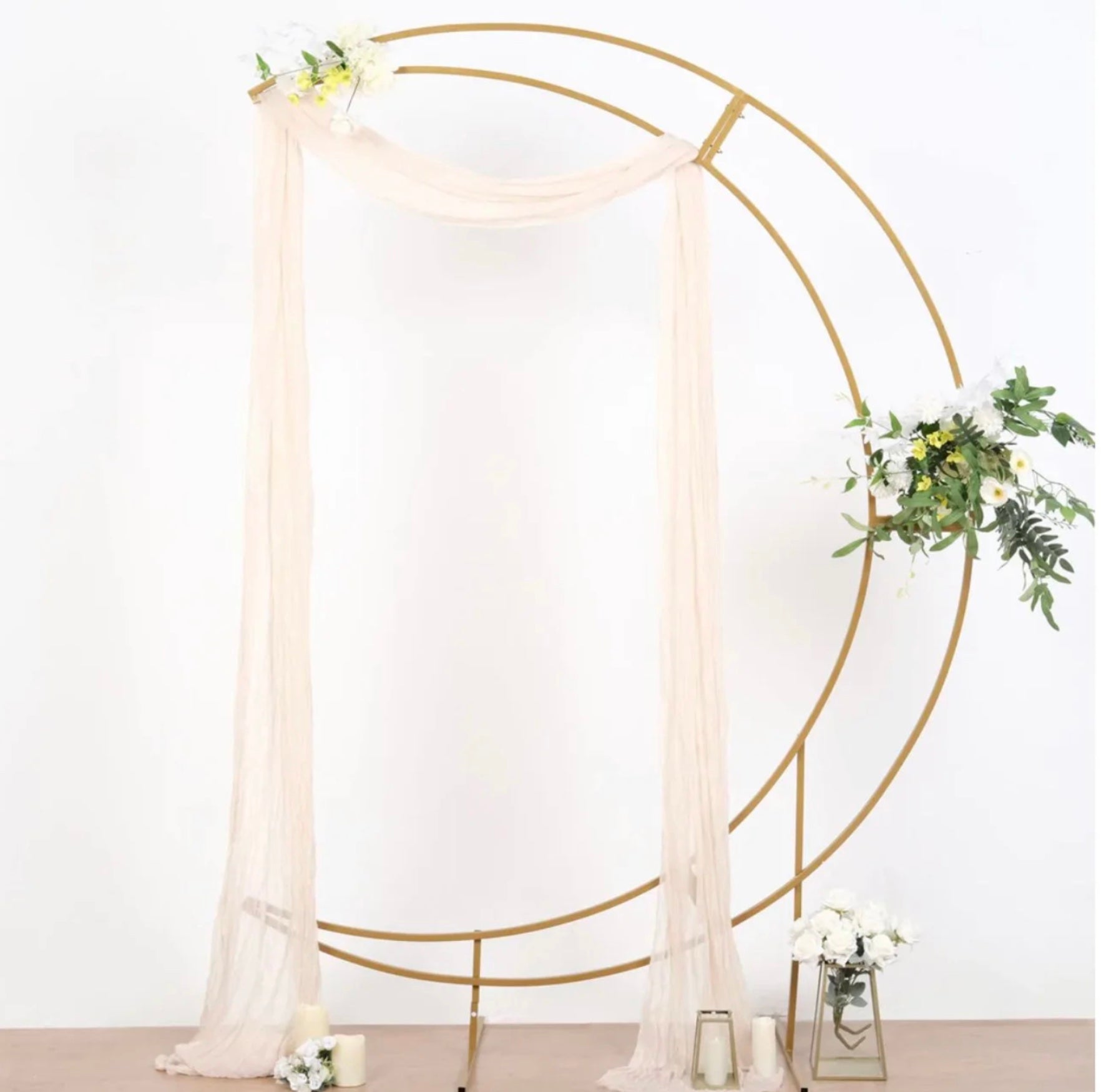Crescent Moon Gold Arch